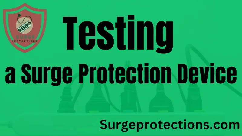 How to test a surge protection device